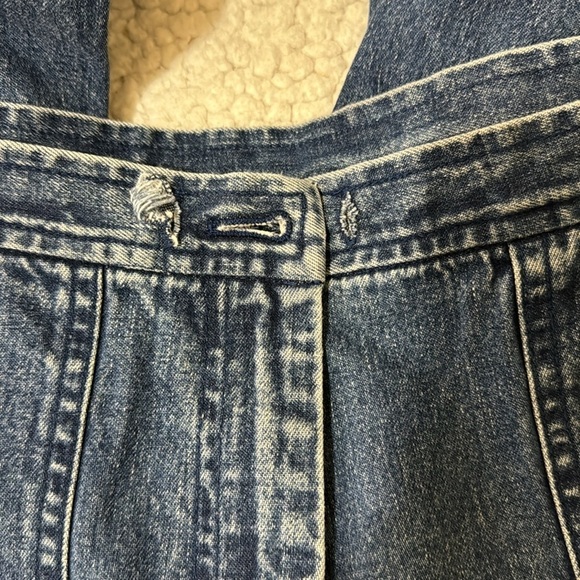 Vintage Y2K Lauren Jeans Co Women's Wide Leg Cargo Jeans Ralph Lauren Size M - Picture 10 of 10